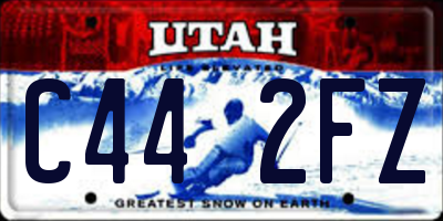 UT license plate C442FZ
