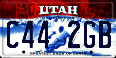 UT license plate C442GB