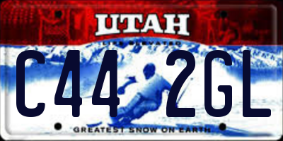 UT license plate C442GL