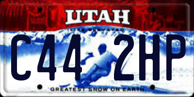 UT license plate C442HP