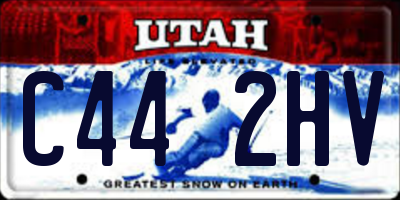 UT license plate C442HV