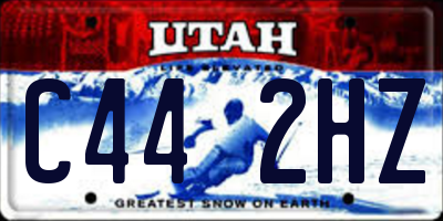 UT license plate C442HZ