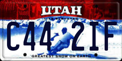 UT license plate C442IF