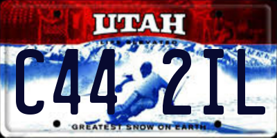 UT license plate C442IL