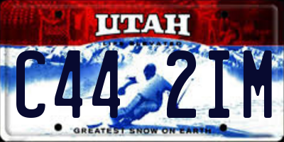 UT license plate C442IM