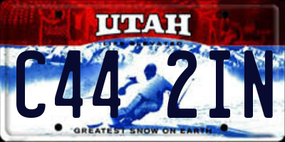 UT license plate C442IN