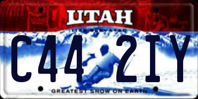 UT license plate C442IY