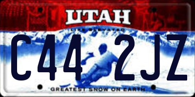 UT license plate C442JZ