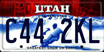 UT license plate C442KL