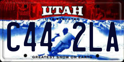 UT license plate C442LA