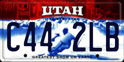 UT license plate C442LB