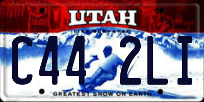 UT license plate C442LI