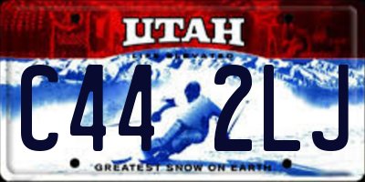 UT license plate C442LJ