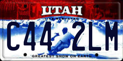 UT license plate C442LM