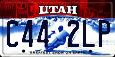 UT license plate C442LP