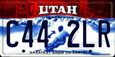 UT license plate C442LR