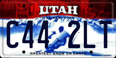 UT license plate C442LT