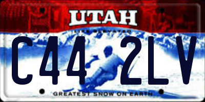 UT license plate C442LV