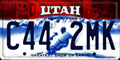 UT license plate C442MK