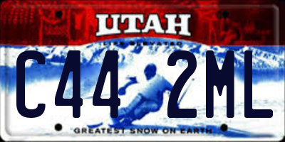UT license plate C442ML