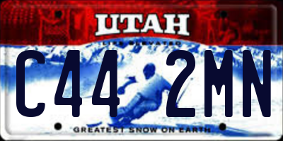 UT license plate C442MN