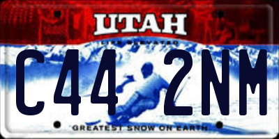 UT license plate C442NM