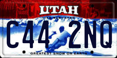 UT license plate C442NQ