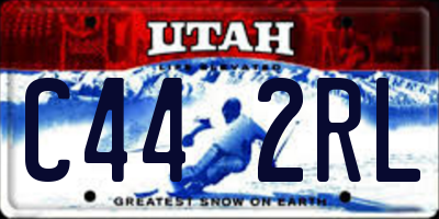 UT license plate C442RL