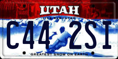 UT license plate C442SI