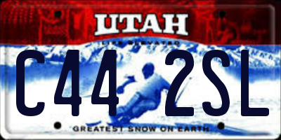 UT license plate C442SL