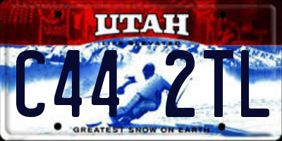 UT license plate C442TL