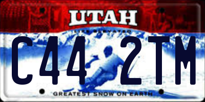 UT license plate C442TM