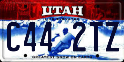 UT license plate C442TZ