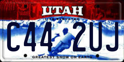 UT license plate C442UJ