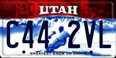 UT license plate C442VL