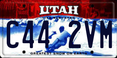 UT license plate C442VM