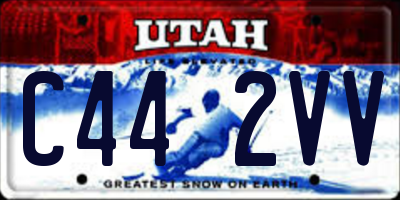 UT license plate C442VV