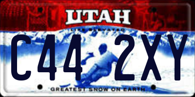 UT license plate C442XY