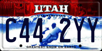 UT license plate C442YY