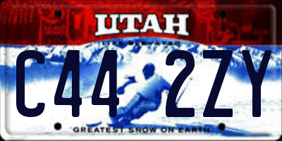 UT license plate C442ZY