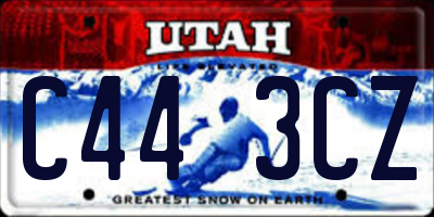 UT license plate C443CZ