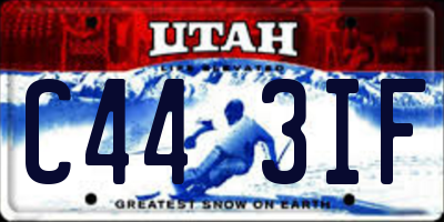 UT license plate C443IF