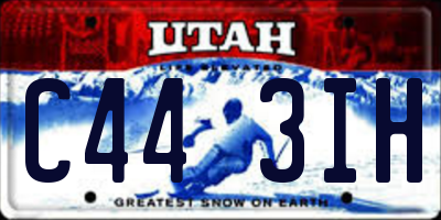 UT license plate C443IH
