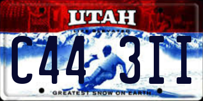 UT license plate C443II