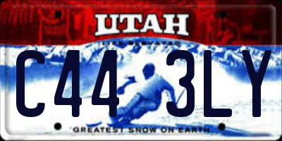 UT license plate C443LY