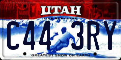 UT license plate C443RY