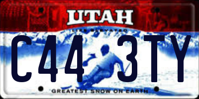UT license plate C443TY
