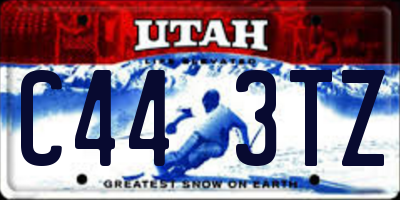 UT license plate C443TZ