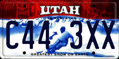 UT license plate C443XX