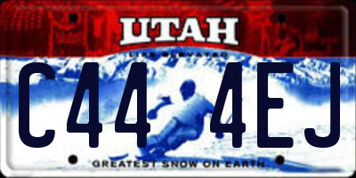UT license plate C444EJ